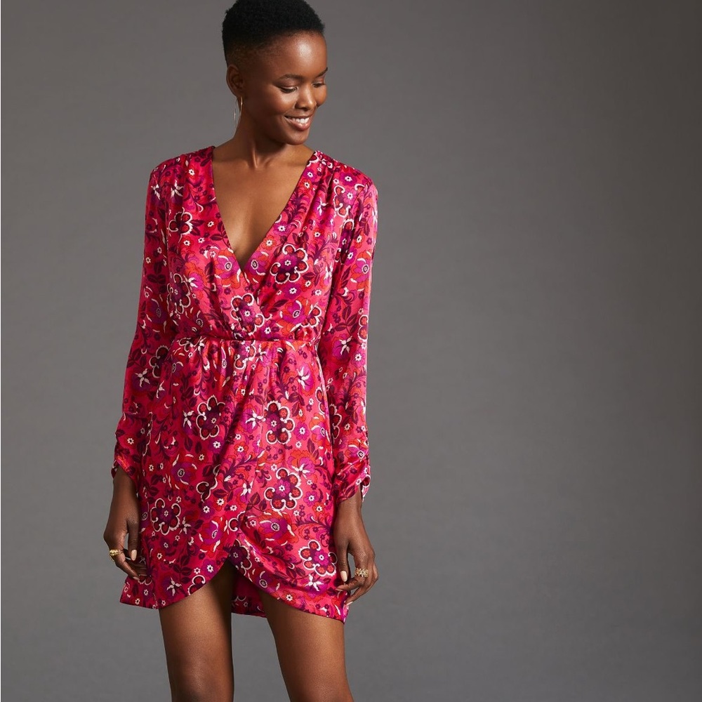 ✨🆕 Anthropologie Maeve Wrap Mini Dress